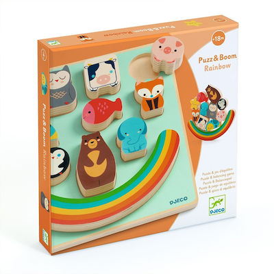 Παιδικό Puzzle Σφηνώματα Ουράνιο Τόξο 9pcs για 1.5+ Ετών 01076 Djeco