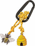 Troika Μπρελόκ Maja Carabiner Μεταλλικό Bee And Beehive KR23-01/BK
