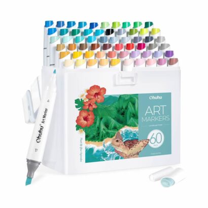 Ohuhu Kaala Alcohol Art Markers Σετ 60 Tones Chisel & Fine