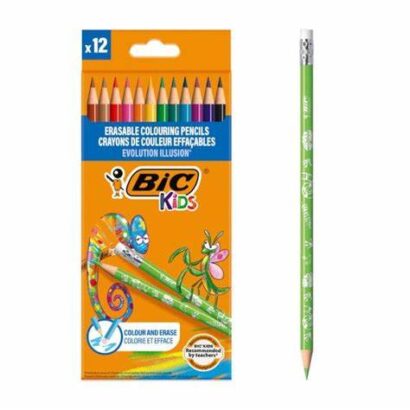 Bic KIds Evolution Illusion Erasable 12τμχ