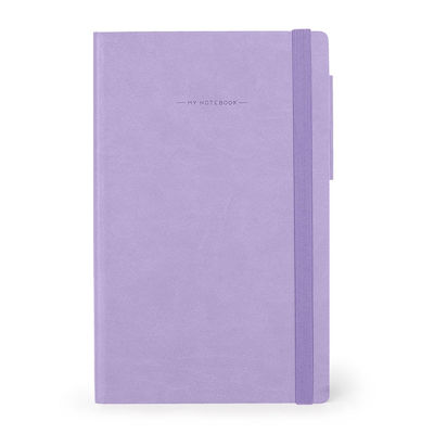 Legami Milano Σημειωματάριο Ριγέ με Λάστιχο Lavender