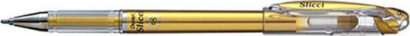 Pentel Στυλό Gel 0.8mm με Μεταλλικό Χρυσό Μελάνι Slicci