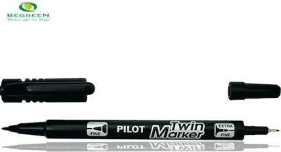 Μαρκαδόρος Ανεξίτηλος Marker Twin Black Pilot