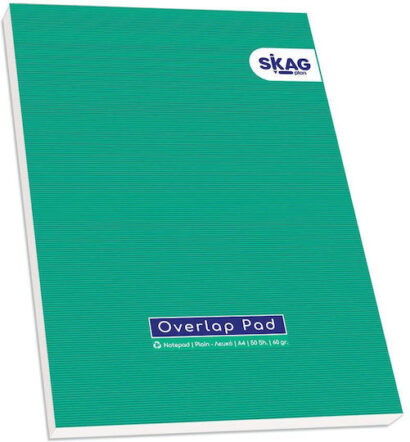 Skag Overlap Μπλοκ Σημειώσεων 50 Φύλλων Α4 με Λευκές Σελίδες