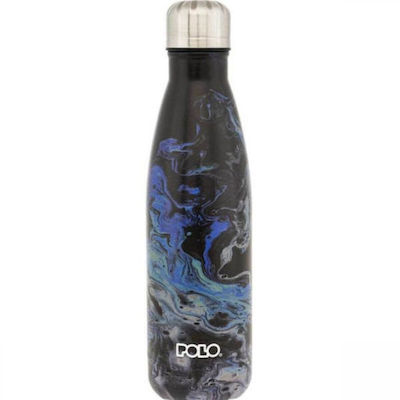 Polo Μπουκάλι Θερμός Ανοξείδωτο 500ml Μπλε-μαύρο