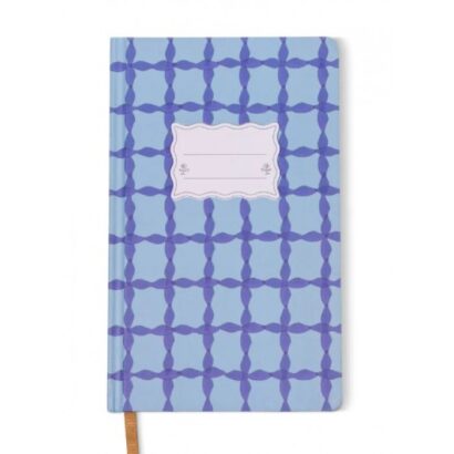 Designworks Σημειωματάριο 13Χ21 Tulip Journal Blue Lattice
